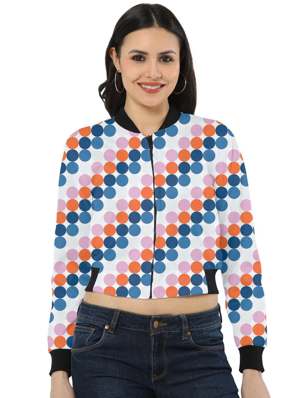 Cotton Tangerine PC Women Bomber Jacket - Image 1
