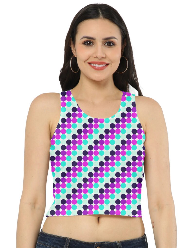 Cyberpunk City PC Women Crop Tank