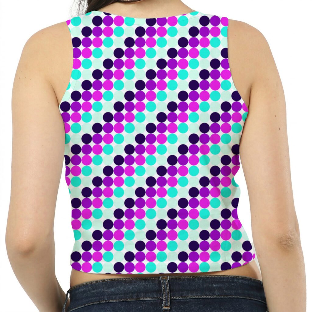 Cyberpunk City PC Women Crop Tank