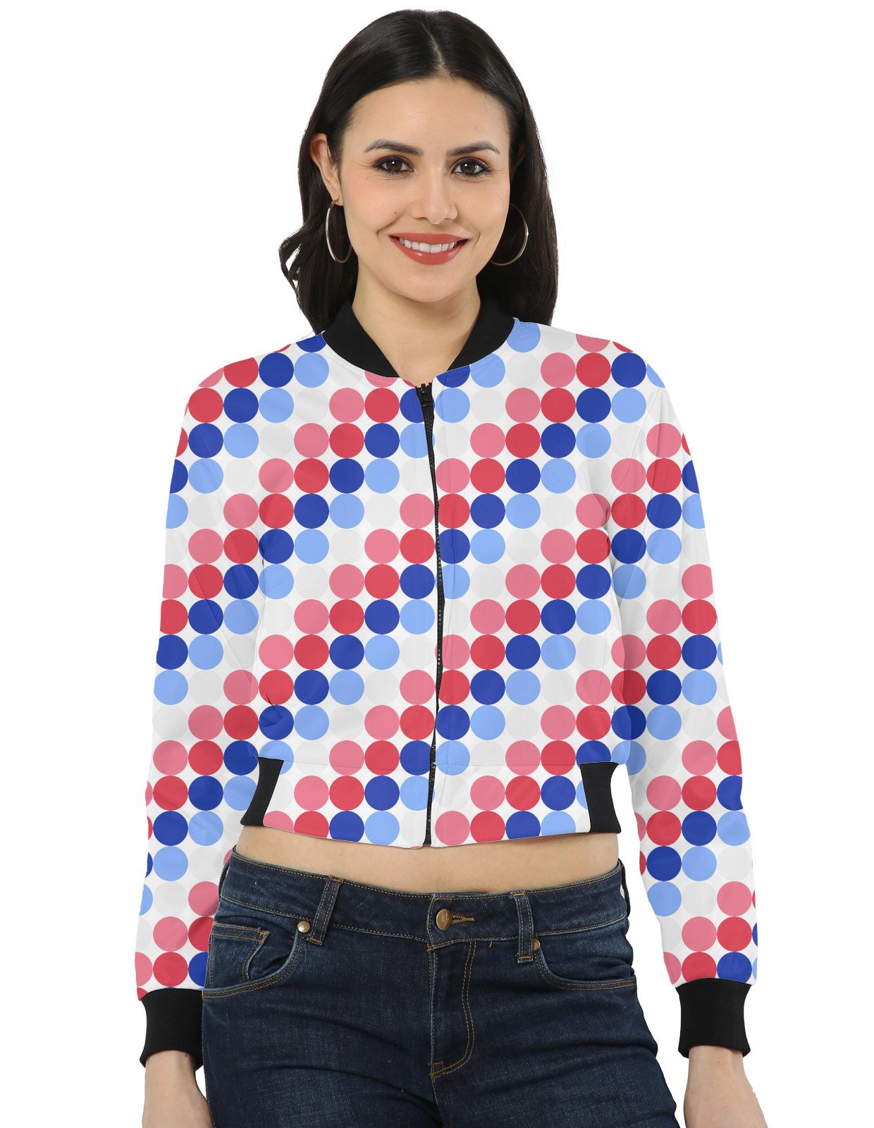 Digital Love PC Women Bomber Jacket - Image 1