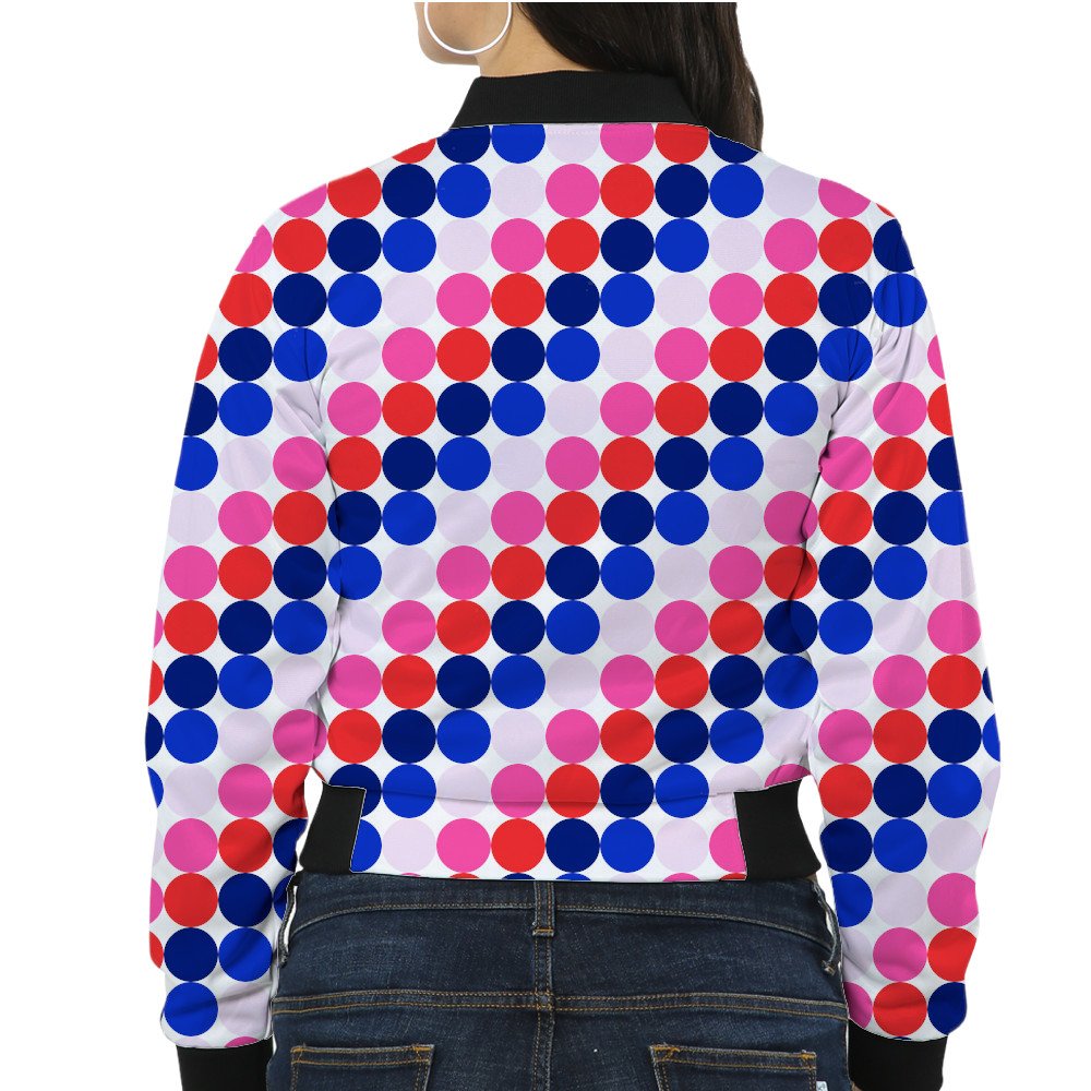 Electric Crush PC Women Bomber Jacket - Image 2