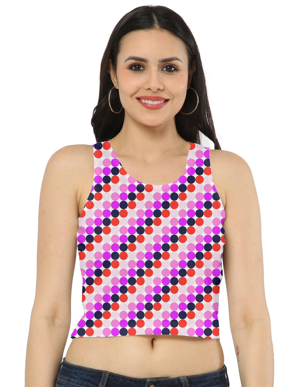 Electric Heart PC Women Crop Tank - Image 1