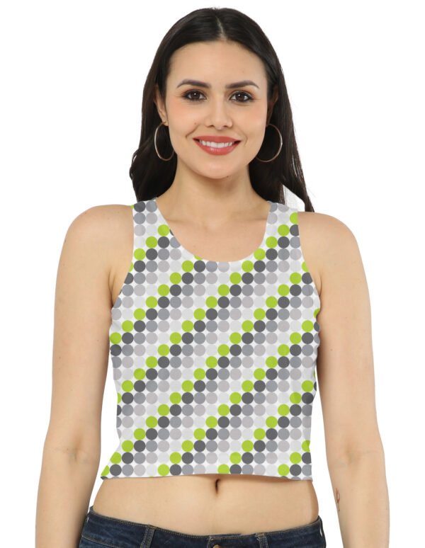 Electric Lime PC Women Crop Tank