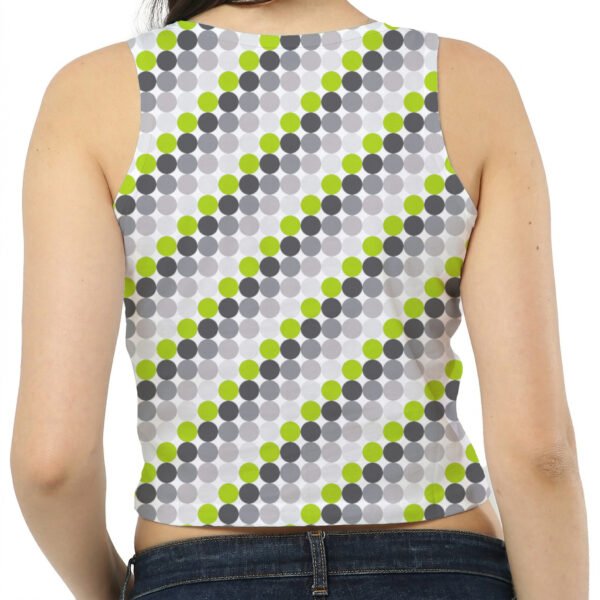 Electric Lime PC Women Crop Tank - Image 2