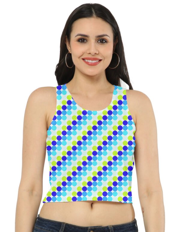 Electric Ocean PC Women Crop Tank
