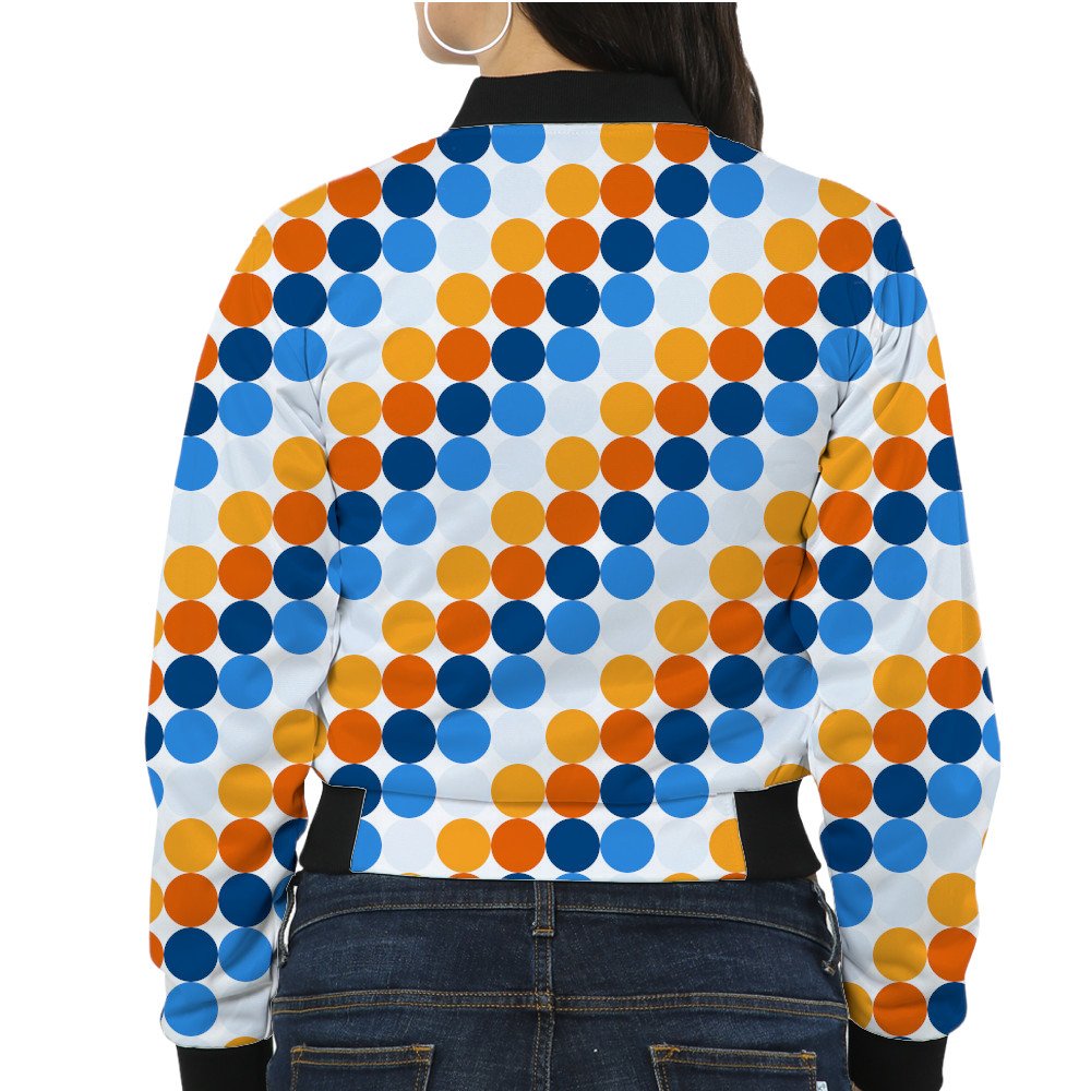 Electric Sunset PC Women Bomber Jacket - Image 2