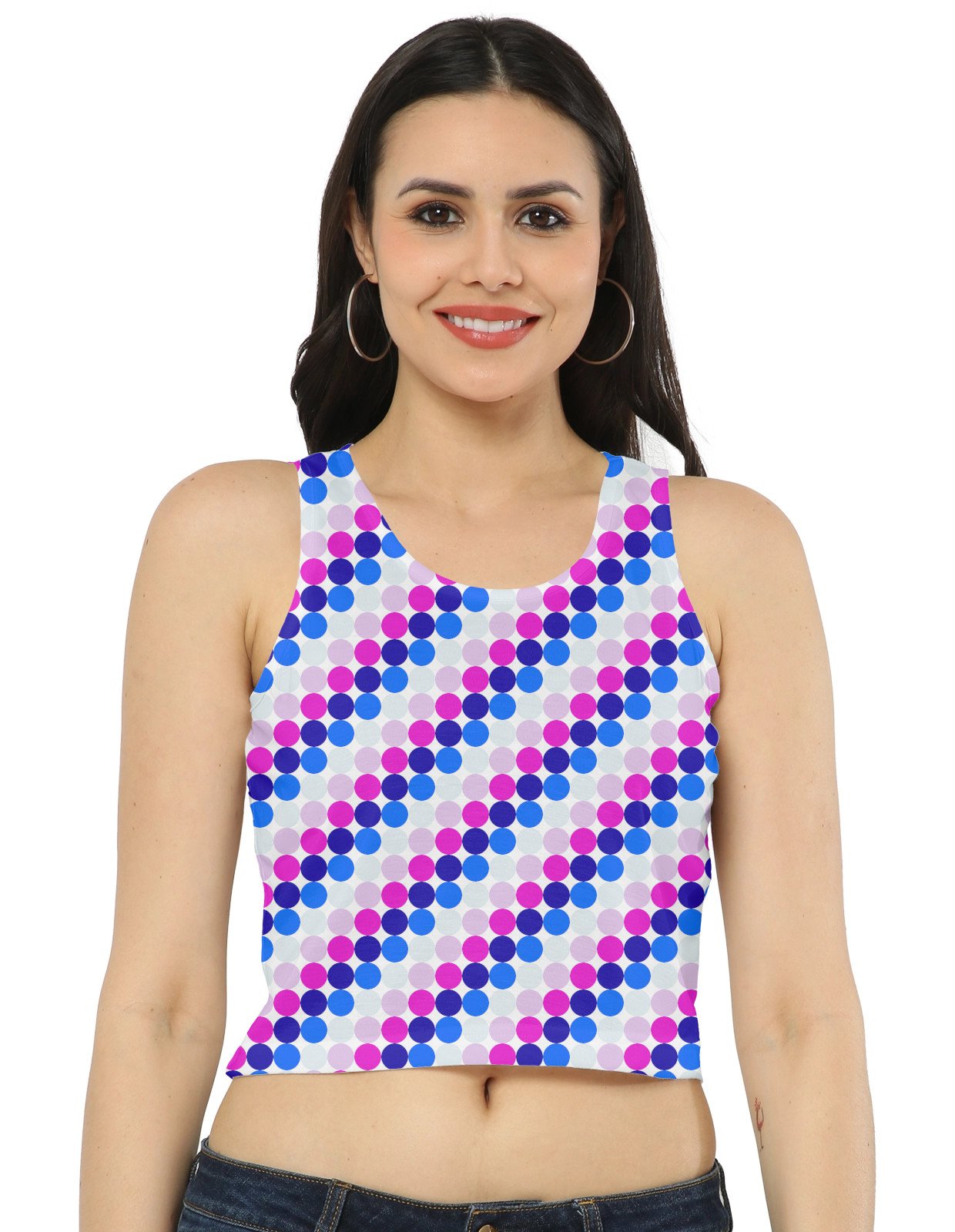 Galaxy Glow PC Women Crop Tank - Image 1