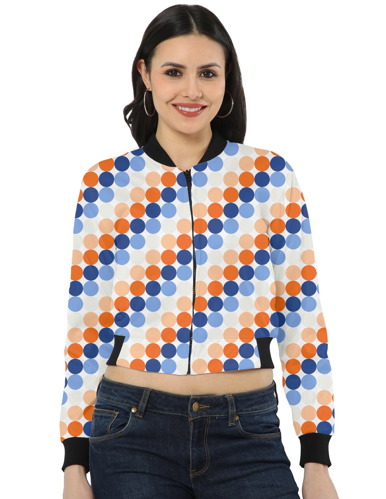 Harbor Flame PC Women Bomber Jacket - Image 1