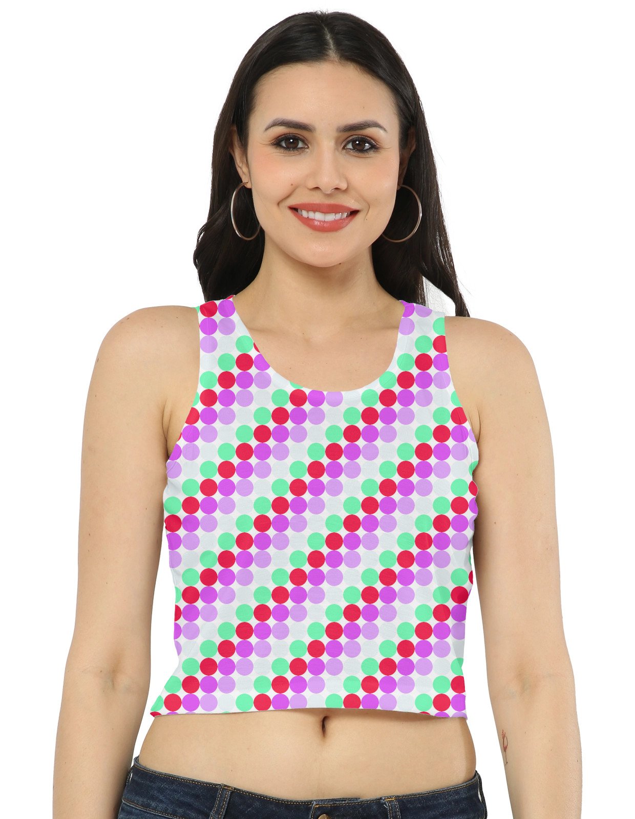 Miami Glow PC Women Crop Tank - Image 1