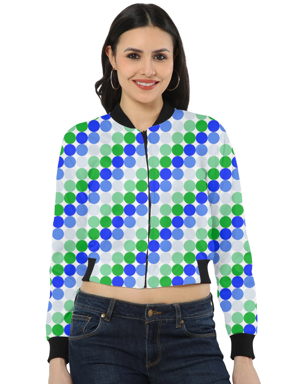Neon Growth PC Women Bomber Jacket - Image 1