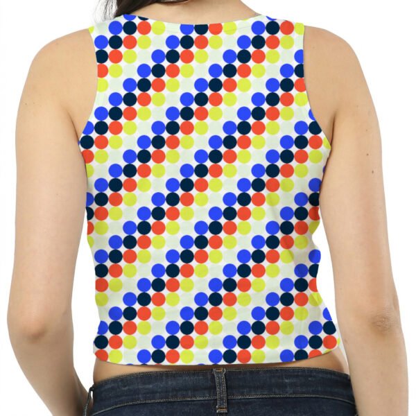 Racing Stripe PC Women Crop Tank - Image 2
