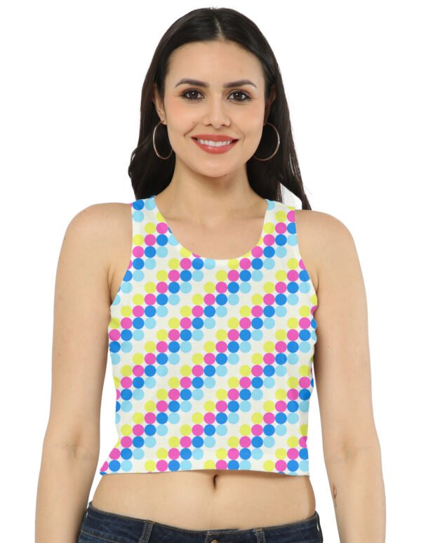 Roller Disco PC Women Crop Tank