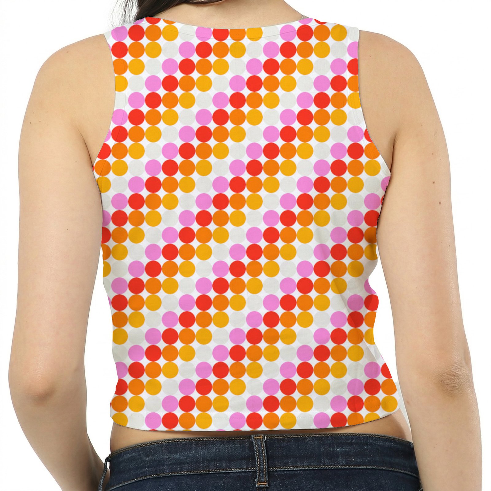 Tropical Sunset PC Women Crop Tank - Image 2