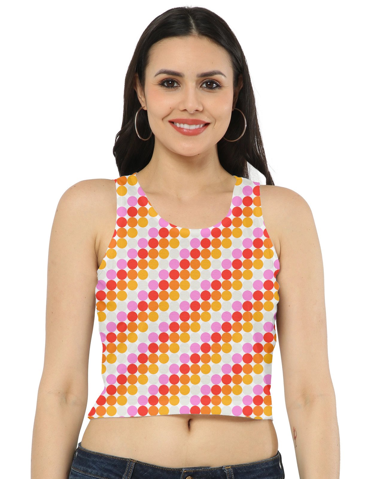 Tropical Sunset PC Women Crop Tank - Image 1