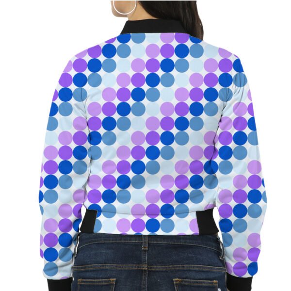 Violet Frost PC Women Bomber Jacket - Image 2
