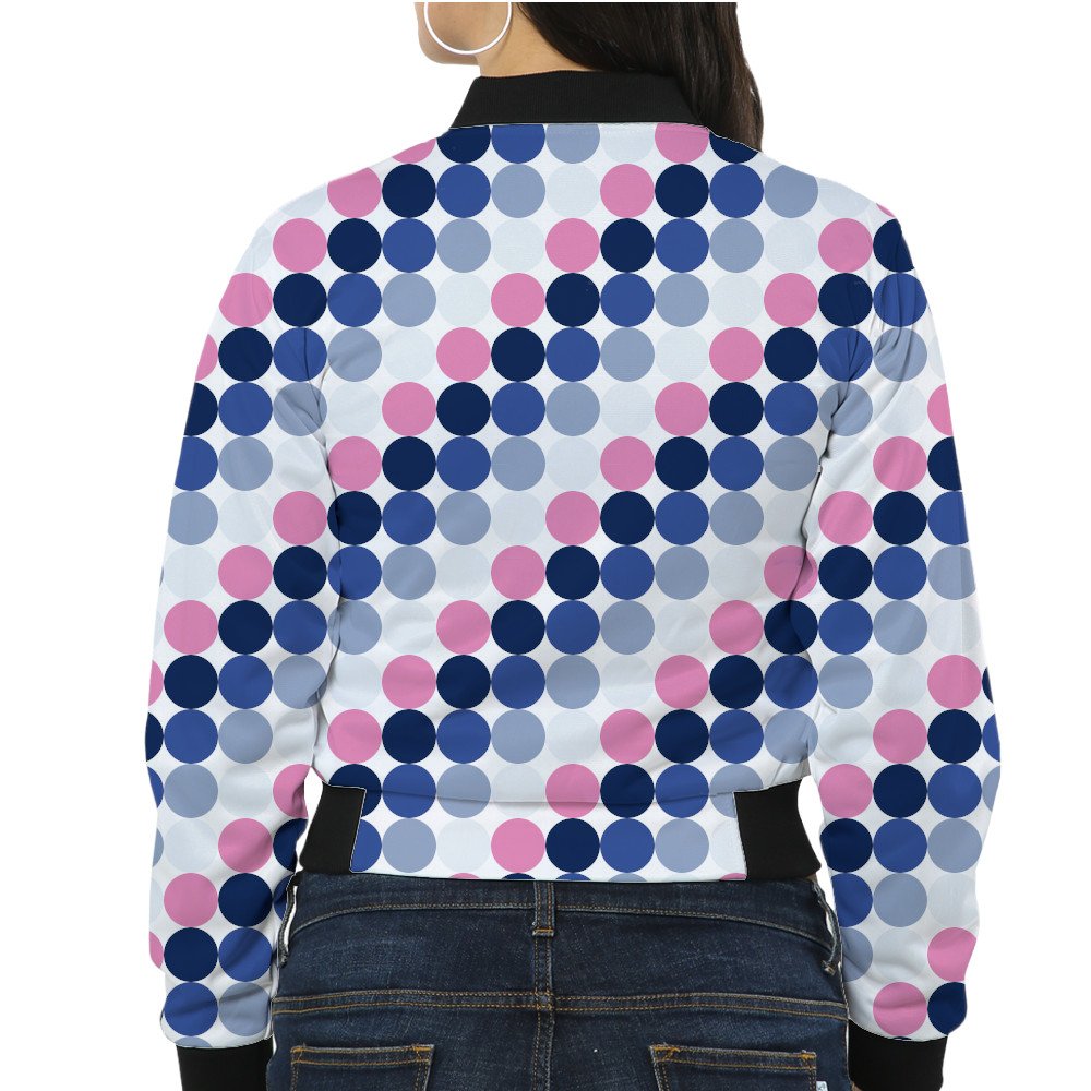 Winter Blossoms PC Women Bomber Jacket - Image 2
