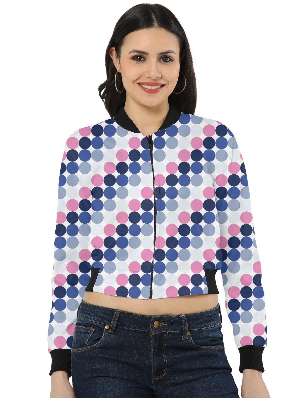 Winter Blossoms PC Women Bomber Jacket - Image 1