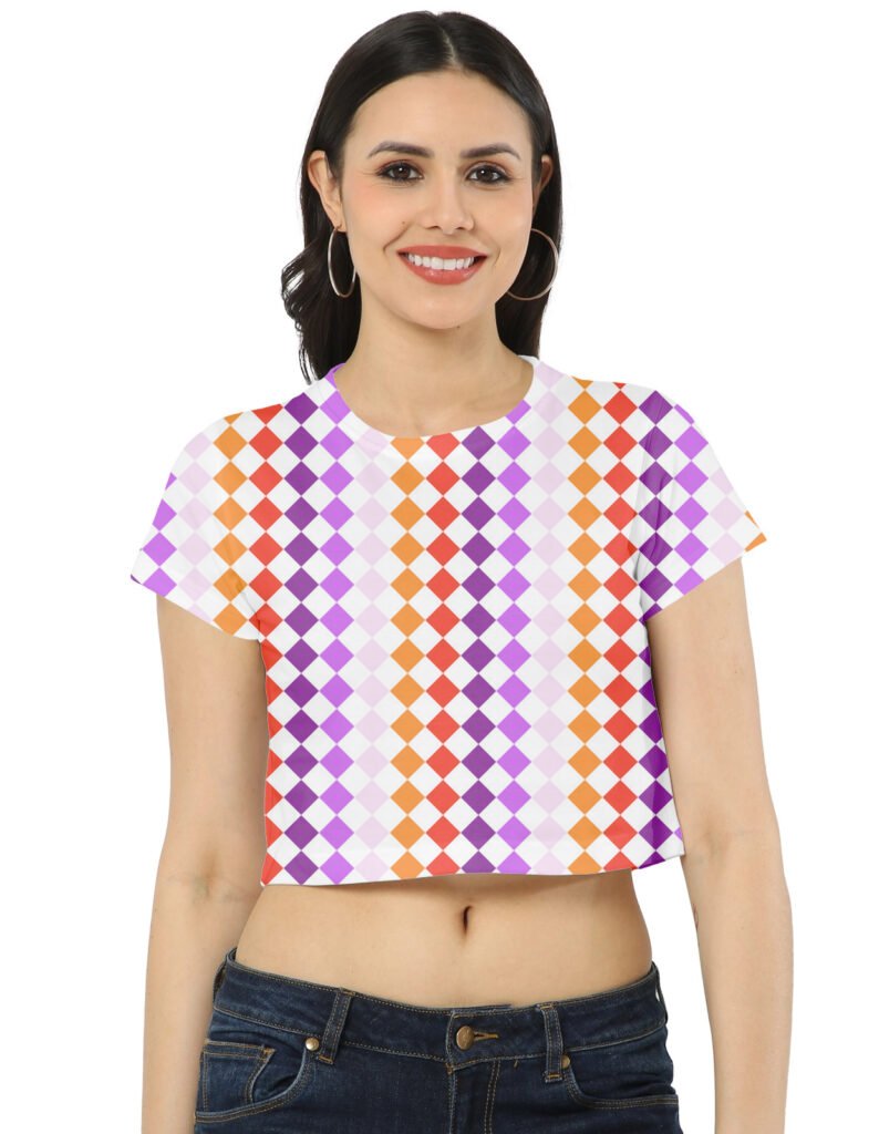 Sunset Disco PDC Crop Top