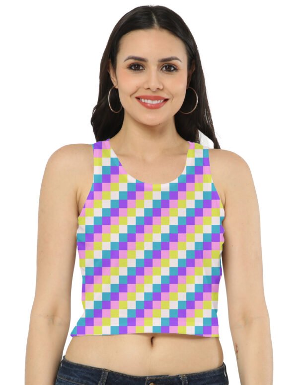 Lolli Pop Waves PS Women Crop Tank