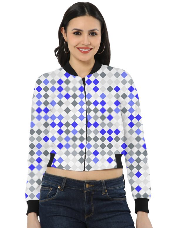 Deep Sapphire PD Women Bomber Jacket