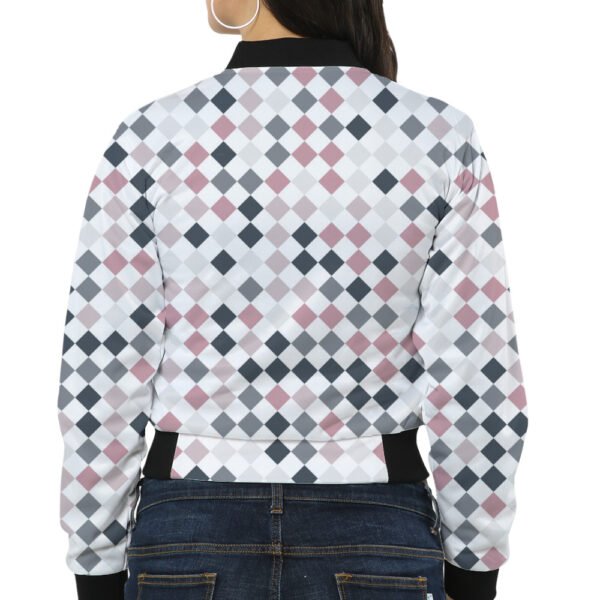 Dusty Rose PD Women Bomber Jacket - Image 2