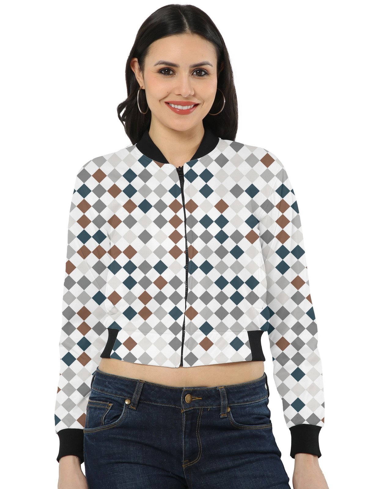 Earth Clay PD Women Bomber Jacket - Image 1
