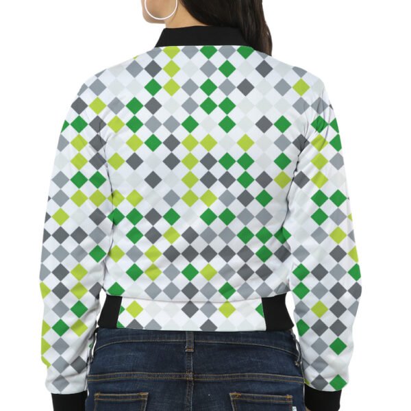 Lime Spark PD Women Bomber Jacket - Image 2
