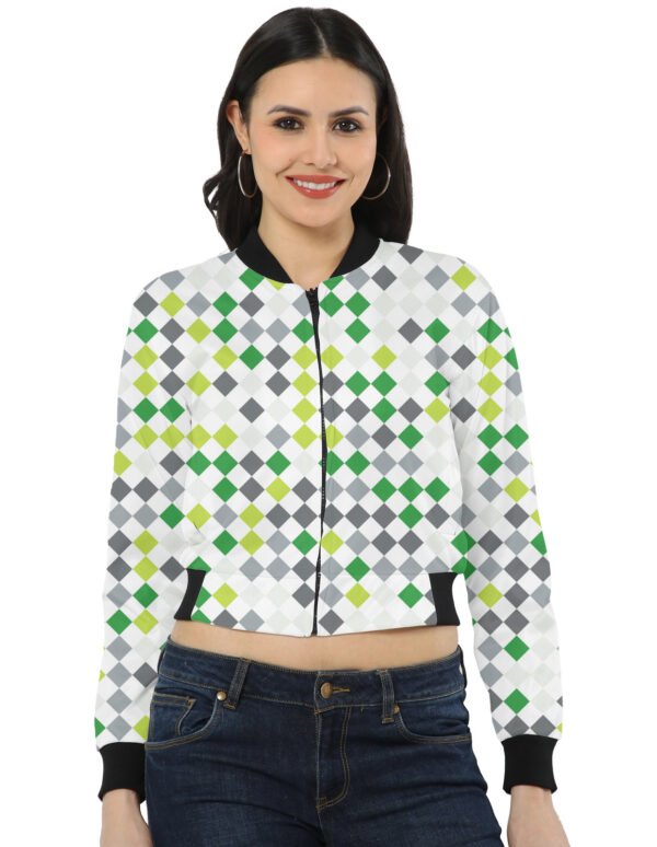 Lime Spark PD Women Bomber Jacket