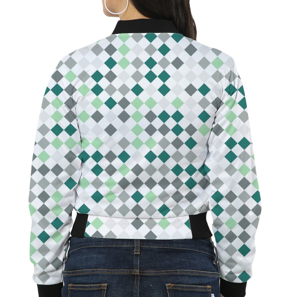 Mint Whisper PD Women Bomber Jacket - Image 2