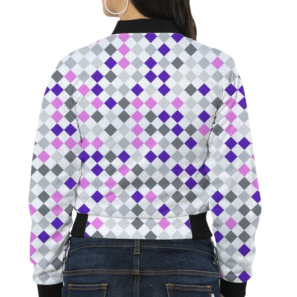 Neon Bloom PD Women Bomber Jacket - Image 2