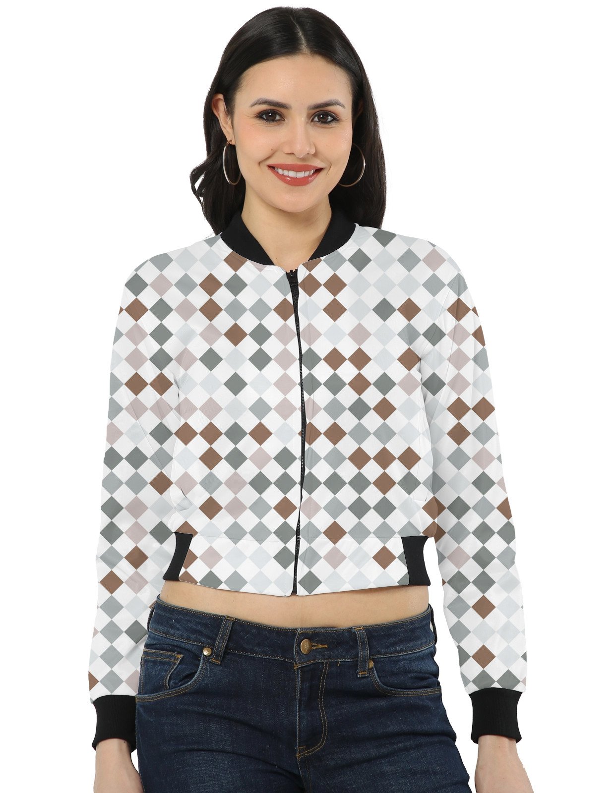 Soft Clay PD Women Bomber Jacket - Image 1