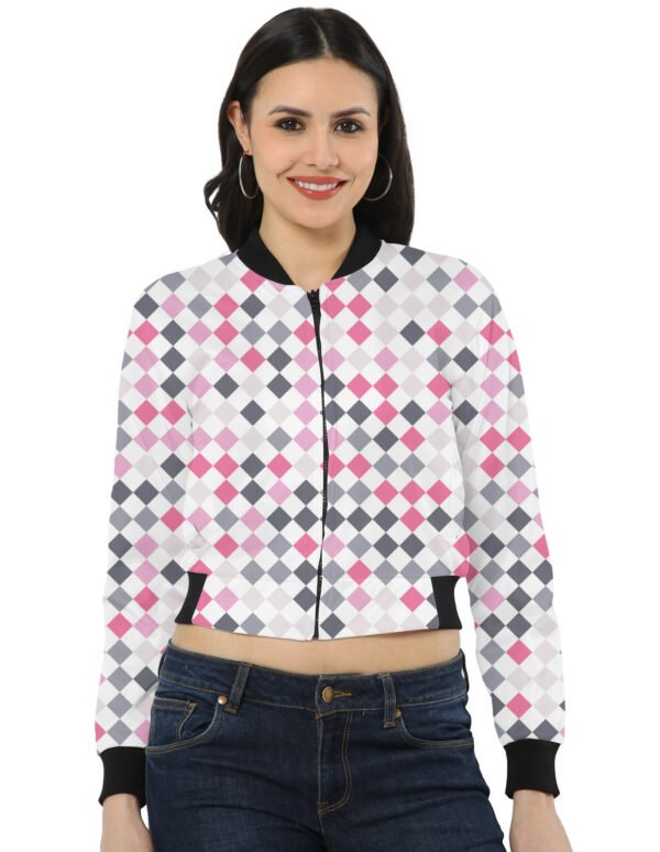 Steel Lilac PD Women Bomber Jacket