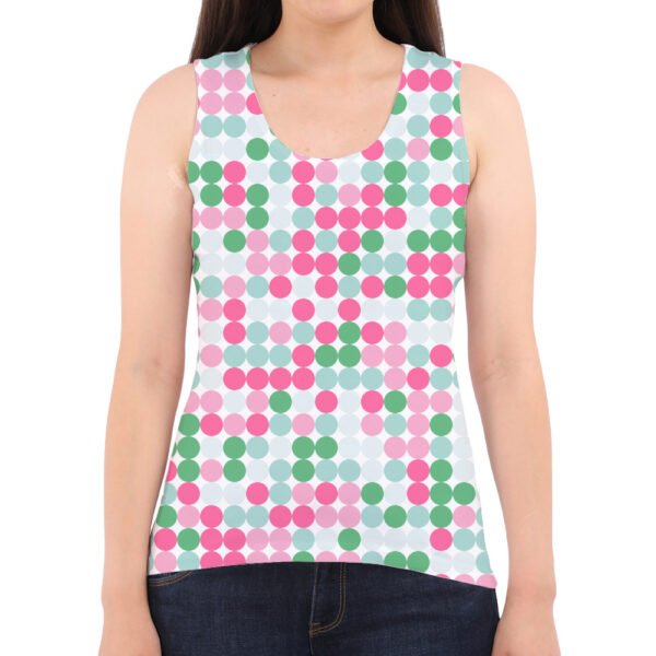 Mint Rose Garden PC Women Tank Top - Image 2