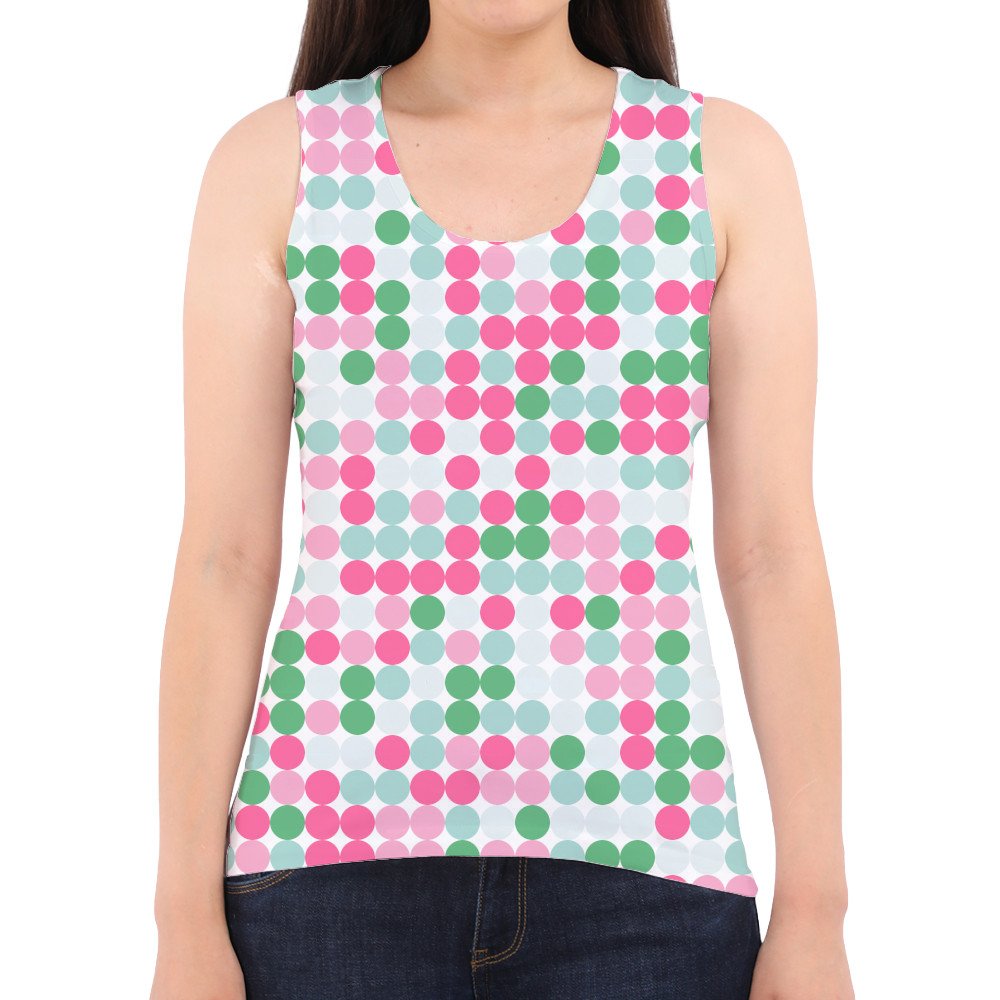 Mint Rose Garden PC Women Tank Top - Image 2