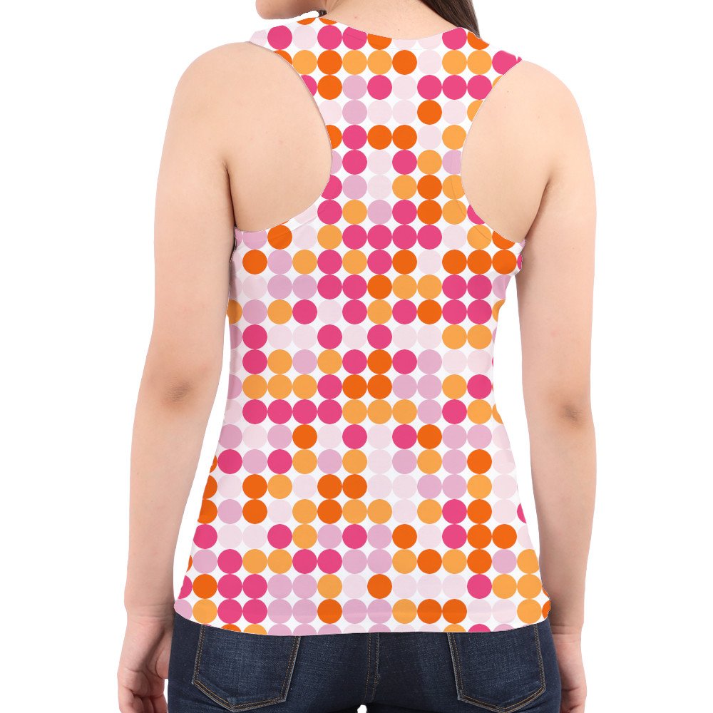 Peachy Sunset PC Women Tank Top - Image 3