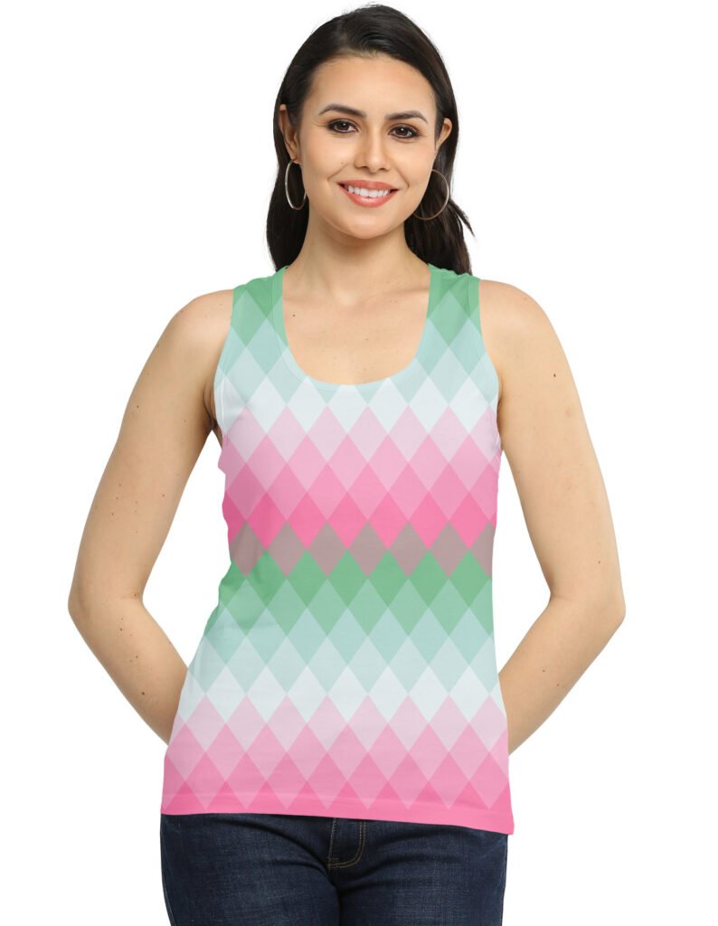 Mint Rose Garden LGVGT Women Tank Top