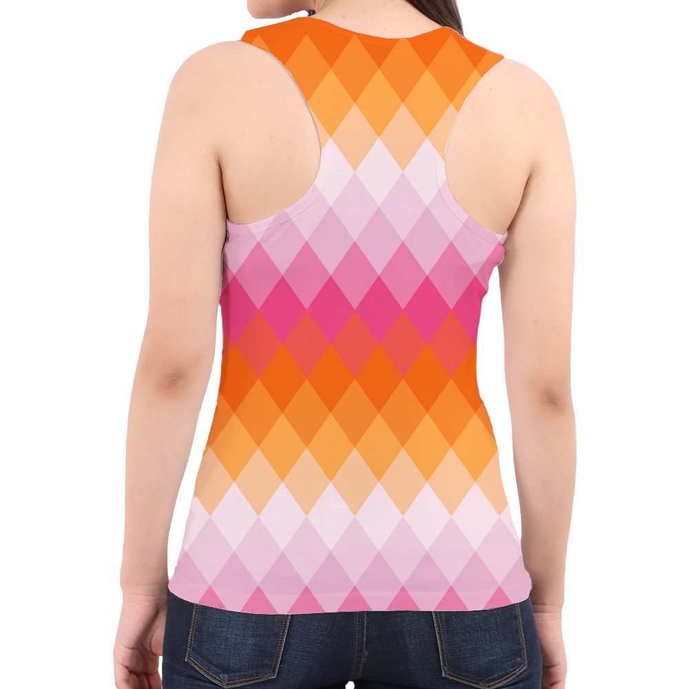 Peachy Sunset LGVGT Women Tank Top - Image 2