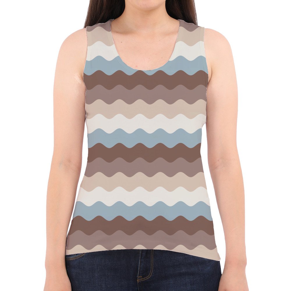 Almond Cream LGVR Women Tank Top - Image 2