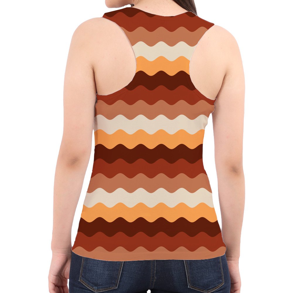 Chestnut Brown LGVR Women Tank Top - Image 3