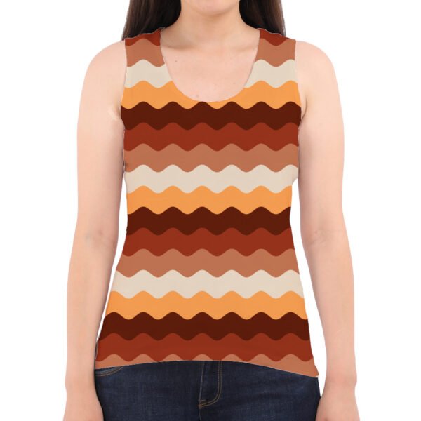 Chestnut Brown LGVR Women Tank Top - Image 2