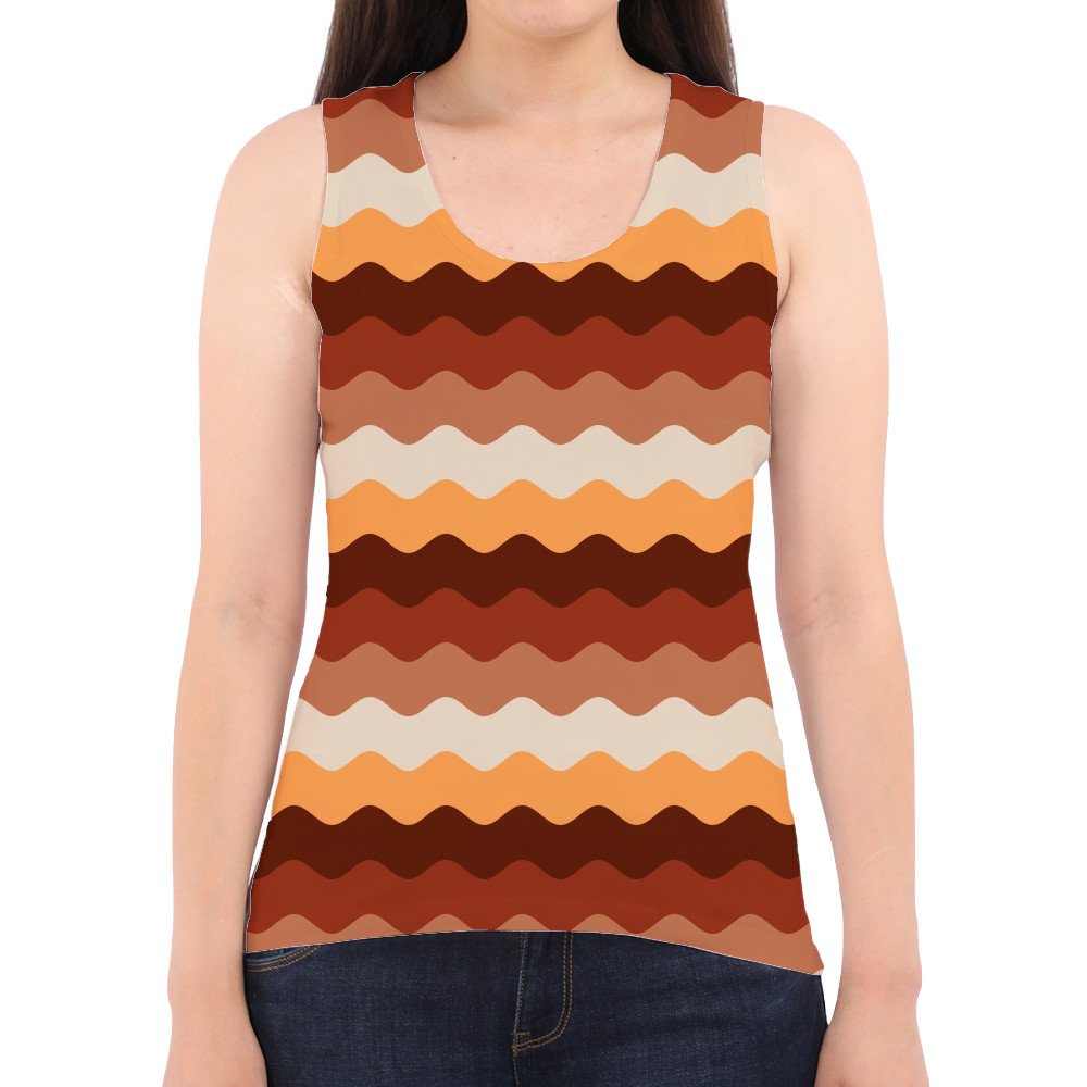 Chestnut Brown LGVR Women Tank Top - Image 2