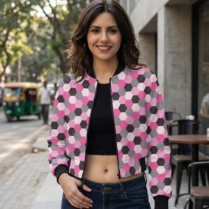 Women Bomber Jacket - Urban Rose SGH