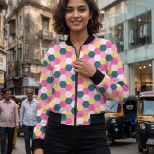 Women Bomber Jacket - Warm Honey SGH