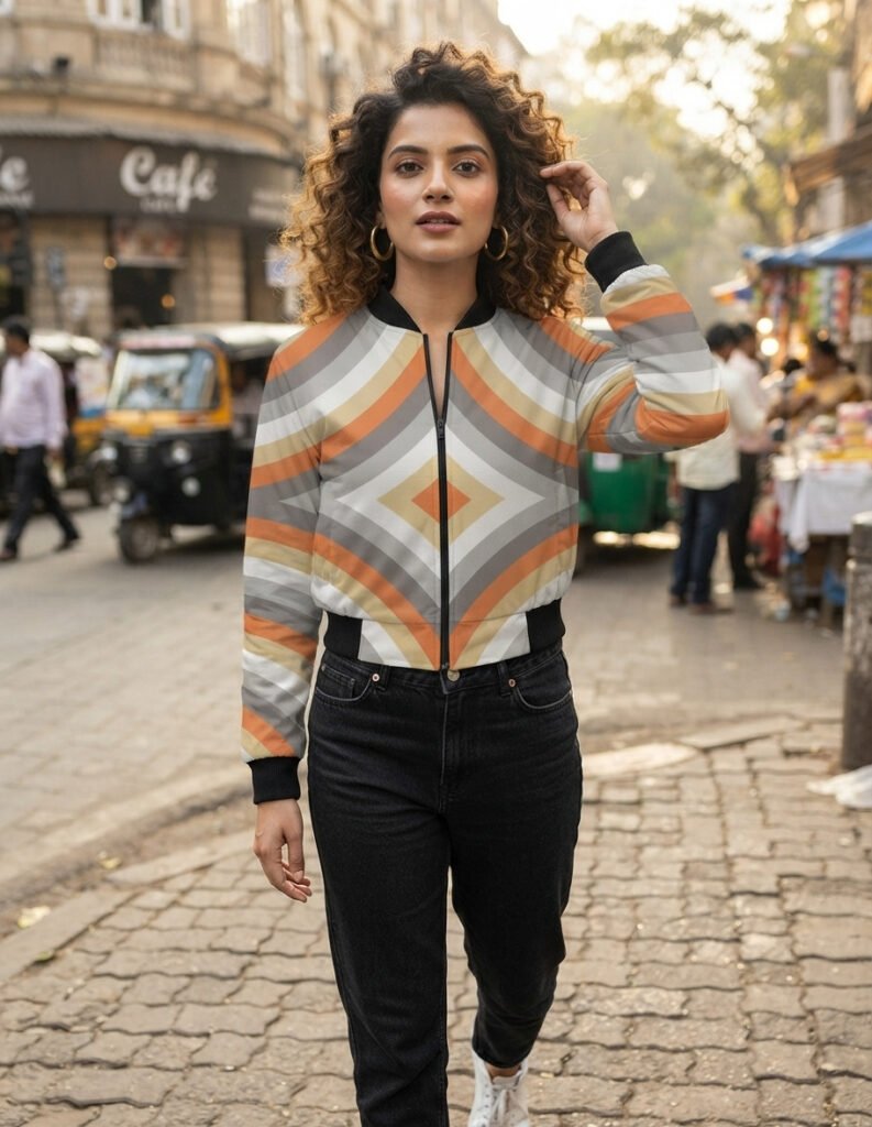 Women Bomber Jacket - Stone Mood DP