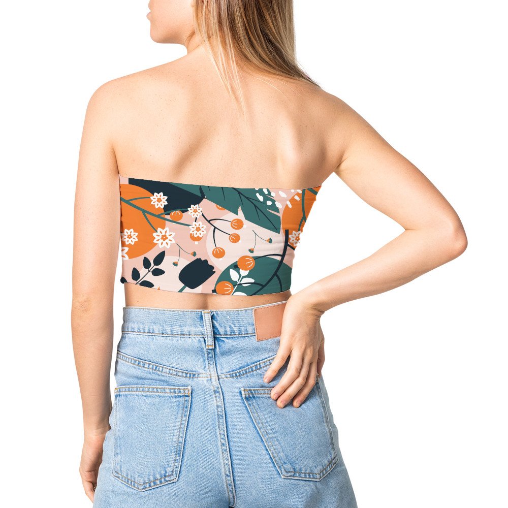 Tube top - Vibrant Colorful Spring Seamless Pattern