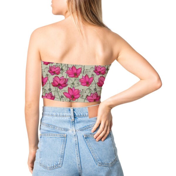 Tube top - Lotus Flowers Illustration - Image 3