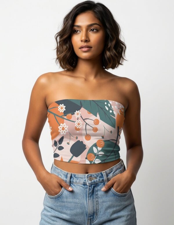 Tube top - Vibrant Colorful Spring Seamless Pattern - Image 1