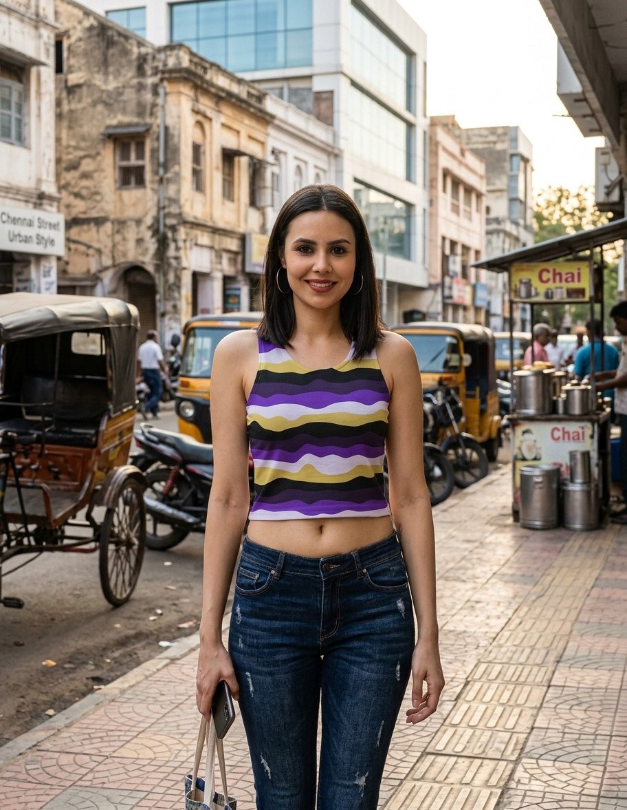 Women Crop Tank - Violet Dynasty LGVD - Image 1