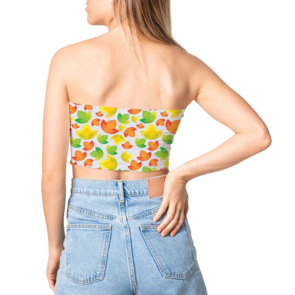 Tube top - Vibrant Colorful Petals Floral Pattern - Image 3